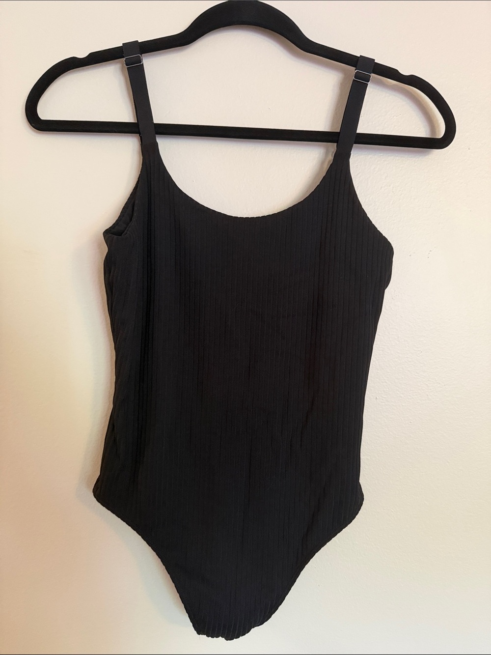 Victoria’s Secret Black Ribbed One-Piece